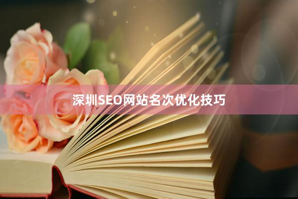 深圳SEO网站名次优化技巧